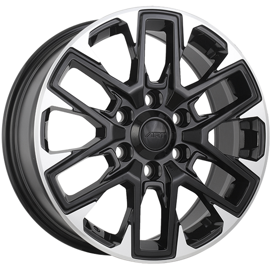 R4091802 - ART Replica Replica 409 18X7.5 6X139.7 ET 45mm Gloss Black & Machined Face - ART Replica Wheels Canada