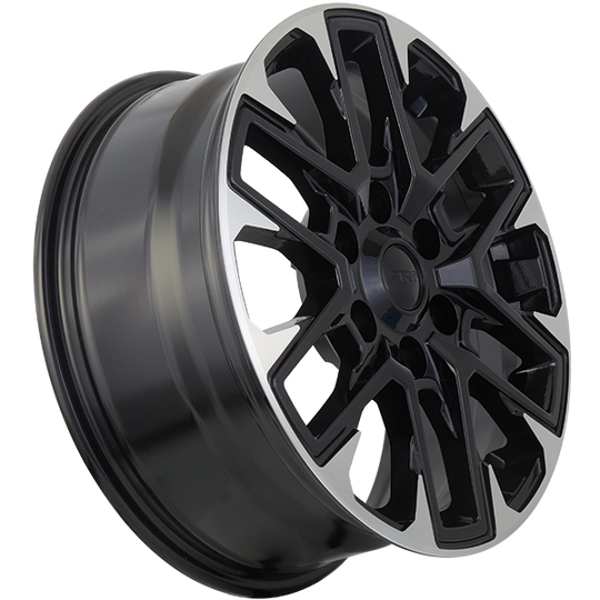 R4091802 - ART Replica Replica 409 18X7.5 6X139.7 ET 45mm Gloss Black & Machined Face - ART Replica Wheels Canada