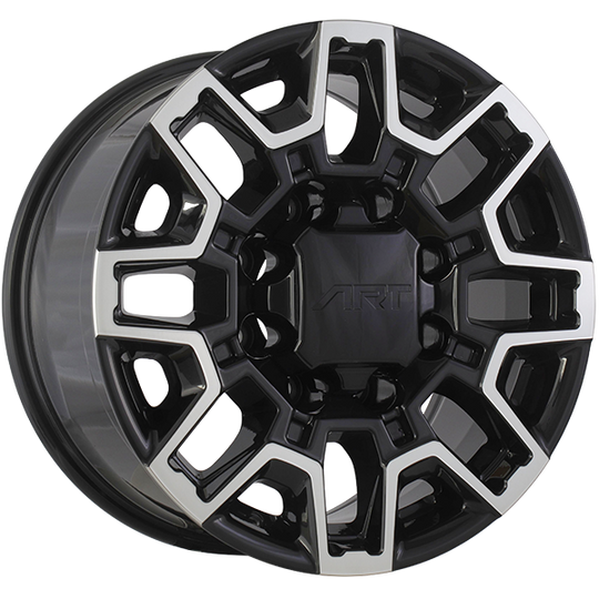 R4101802 - ART Replica Replica 410 18X9 8X165.1 ET 12mm Gloss Black & Machined Face - ART Replica Wheels Canada