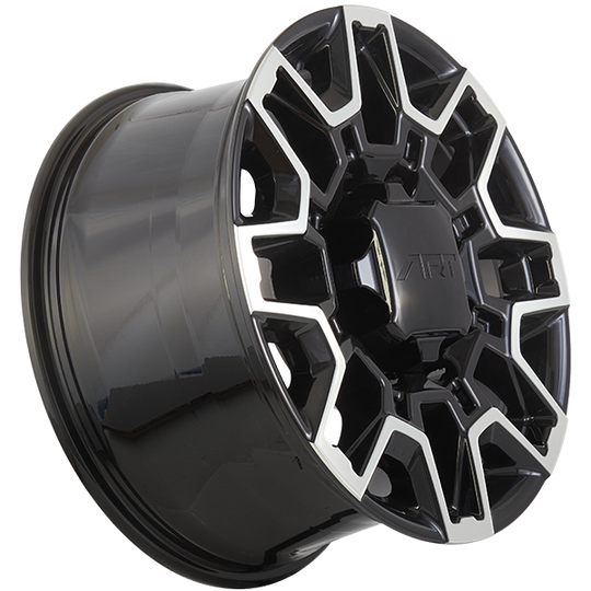 R4101804 - ART Replica Replica 410 18X9 8X180 ET 32mm Gloss Black & Machined Face - ART Replica Wheels Canada