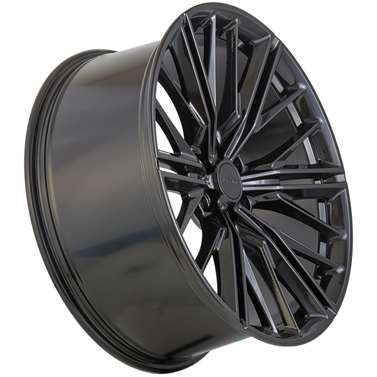 RUF902201 - Ruffino Amalfi 20X9 6X139.7 ET 18mm Gloss Black - Ruffino Wheels Canada