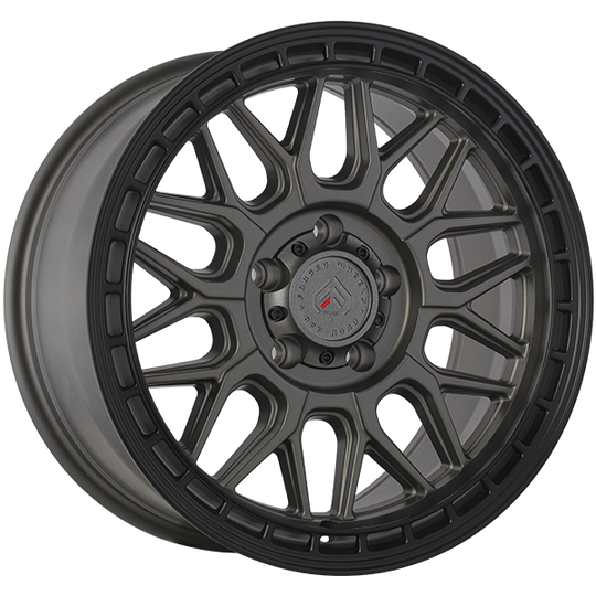 XR111701 - Forged Wheels XR11 17X9 5X127 ET 10mm Satin Gray & Black Lip - Forged Wheels Wheels Canada