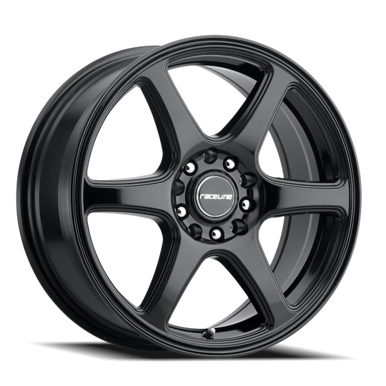 146B-57082+40 - Raceline Matrix 146B 15X7 4X100 / 4X108 40mm Gloss Black - Raceline Wheels Canada