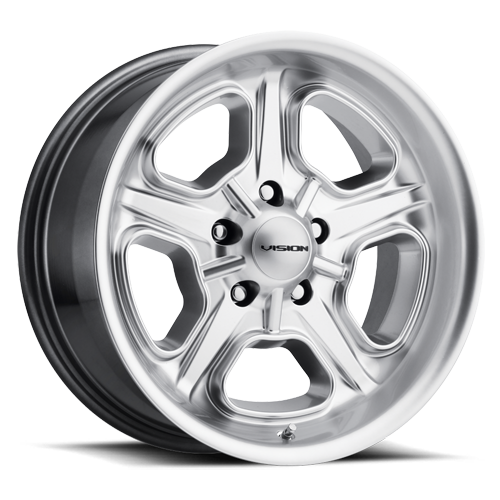 147-5761HS6 - Vision 147 Daytona 15X7 5X120.65 6mm Hyper Silver - Vision Wheels Canada