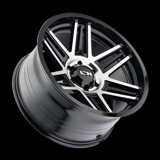147-2936BM18 - ION Alloy 147 20X9 6X135 18mm Gloss Black Machined - ION Alloy Wheels Canada