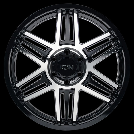 147-2950BM18 - ION Alloy 147 20X9 5X150 18mm Gloss Black Machined - ION Alloy Wheels Canada