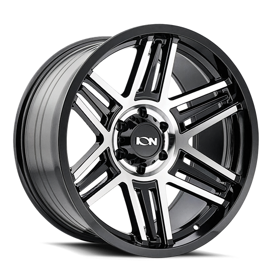 147-2183BM19 - ION Alloy 147 20X10 6X139.7 -19mm Gloss Black Machined - ION Alloy Wheels Canada