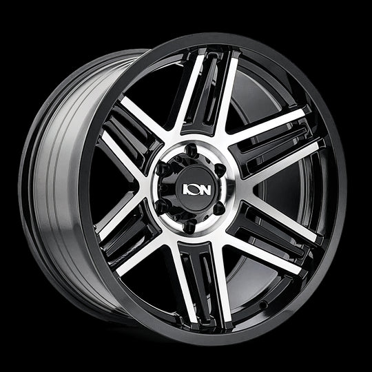 147-2950BM18 - ION Alloy 147 20X9 5X150 18mm Gloss Black Machined - ION Alloy Wheels Canada