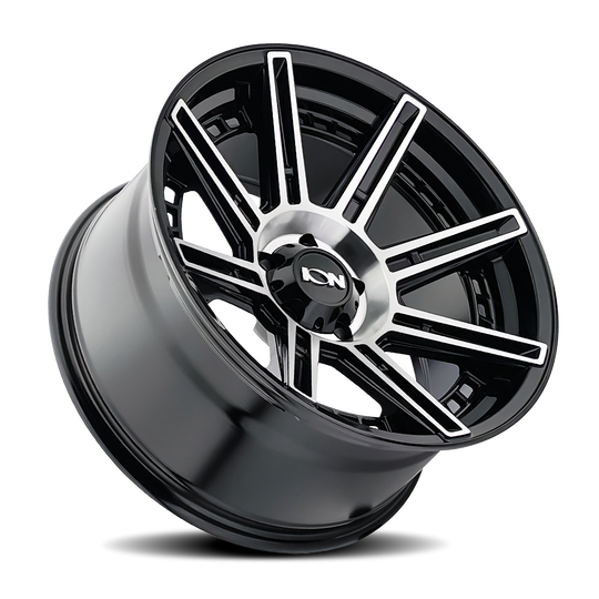 149-2183B - ION Alloy 149 20X10 6X139.7 -24mm Gloss Black Machined - ION Alloy Wheels Canada