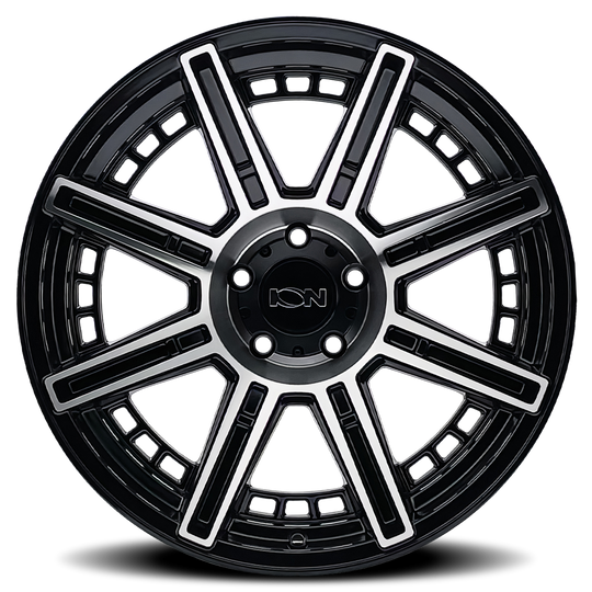 149-2178B - ION Alloy 149 20X10 8X180 -24mm Gloss Black Machined - ION Alloy Wheels Canada