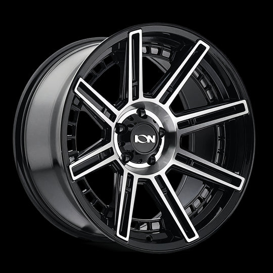 149-2970B - ION Alloy 149 20X9 8X170 -12mm Gloss Black Machined - ION Alloy Wheels Canada