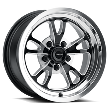 Load image into Gallery viewer, 149-7865BMPL25 - Vision 149 Patriot 17X8 5X114.3 25mm Gloss Black Milled Spoke Polished Lip - Vision Wheels Canada