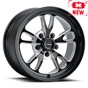 149-7161B51 - Vision 149 Patriot 17X10 5X120.65 51mm Gloss Black Milled Spoke - Vision Wheels Canada