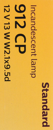 912CP Philips Standard Miniature 912 - Standard - Multiple Commercial 10-Pack Philips Bulbs