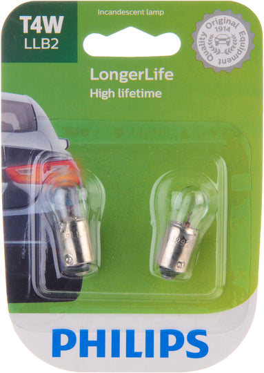 T4WLLB2 Philips LongerLife Miniature T4WLL - LongerLife - Twin Blister Pack Philips Bulbs