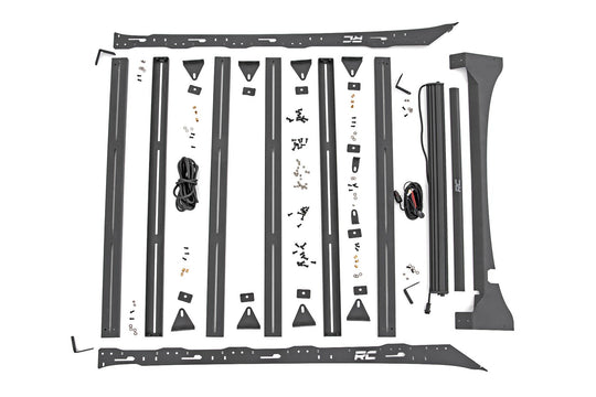 51021 Roof Rack - FR 40 Inch Single Row BLK LED - Ford F-150 (15-18) Rough Country Canada