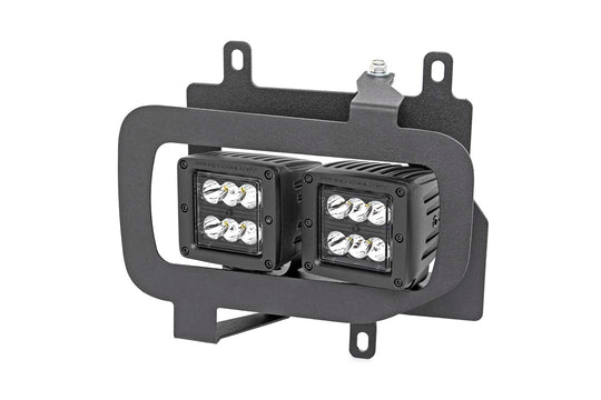 70832 LED Light - Fog Mount - Dual 2" Black Pairs - Spot - Ford F-150 (15-17) Rough Country Canada