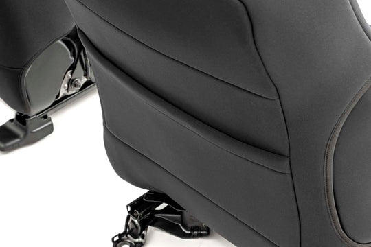 91030 Seat Covers - Front - Crew Cab - Toyota Tacoma 2WD/4WD (2016-2023) Rough Country Canada