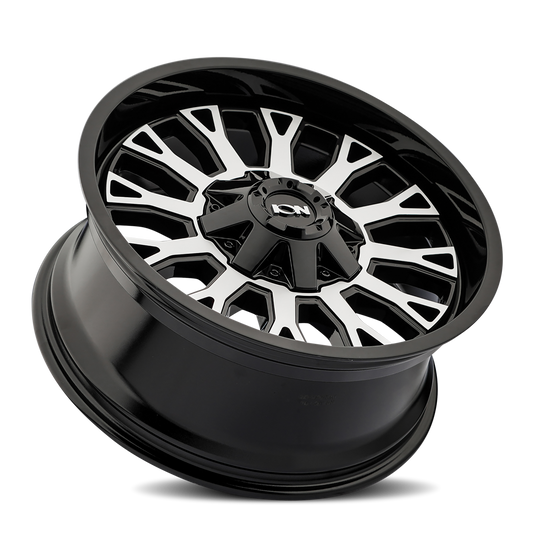 152-2970BM - ION Alloy 152 20X9 8X170 0mm Gloss Black Machined - ION Alloy Wheels Canada