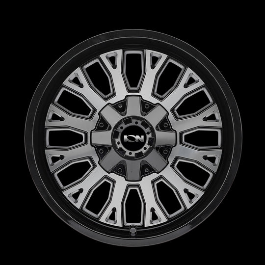 152-2978BM - ION Alloy 152 20X9 8X180 0mm Gloss Black Machined - ION Alloy Wheels Canada