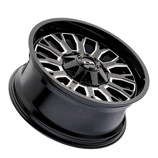 152-2952M - ION Alloy 152 20X9 5X139.7 / 5X127 0mm Gloss Black Milled - ION Alloy Wheels Canada