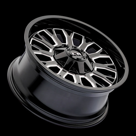 152-2937M - ION Alloy 152 20X9 6X135 / 6X139.7 0mm Gloss Black Milled - ION Alloy Wheels Canada
