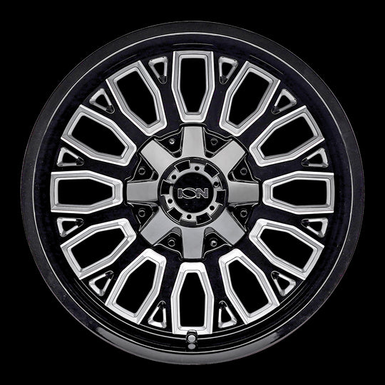 152-2981M - ION Alloy 152 20X9 8X165.1 0mm Gloss Black Milled - ION Alloy Wheels Canada