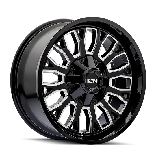 152-2978M - ION Alloy 152 20X9 8X180 0mm Gloss Black Milled - ION Alloy Wheels Canada