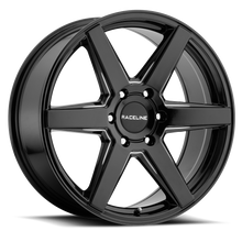 Charger l'image dans la galerie, 156B-66563+45 - Raceline 156B SURGE 16X6.5 6X130 45mm Gloss Black Milled - Raceline Wheels Canada