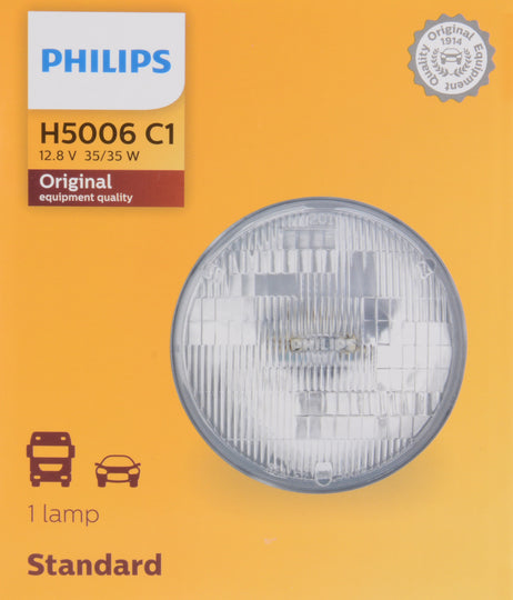 H5006C1 Philips Standard Sealed Beam H5006 - Standard - Single Commercial Pack Philips Bulbs