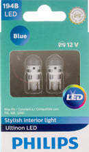 Load image into Gallery viewer, 194BLED Philips Ultinon LED 194BLED - Ultinon LED - Blue Philips Bulbs