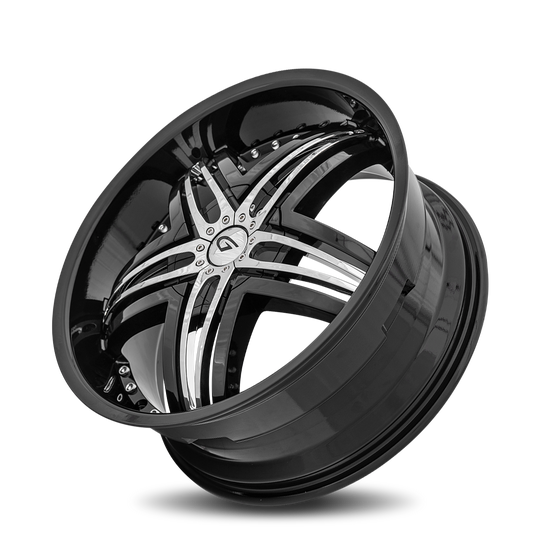 G1-2285D403873B - Diablo Blitz 22X8.5 5X120 / 5X114.3 38mm Gloss Black - Diablo Wheels Canada