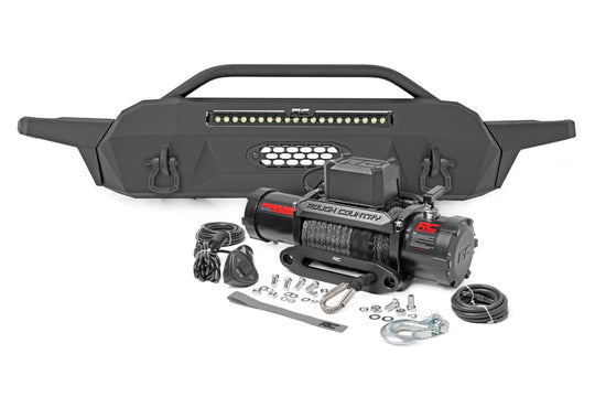 10728 Front Bumper - Hybrid - 20" Blk LED - Toyota Tacoma 4WD (2016-2023) Rough Country Canada