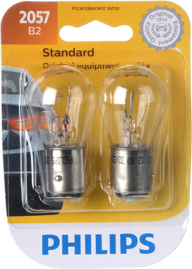 2057B2 Philips Standard Miniature 2057 - Standard - Twin Blister Pack Philips Bulbs
