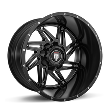 Charger l'image dans la galerie, AT165-22437M-76 - American Truxx Warrior 22X14 6X135 / 6X139.7 ET -76mm Black and Milled - American Truxx Wheels Canada