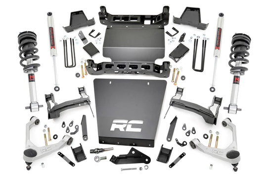 11640 7 Inch Stamped Steel LCA Lift Kit - Forged UCA - Bracket - M1 Struts/M1 - Chevy/GMC 1500 (16-18) Rough Country Canada