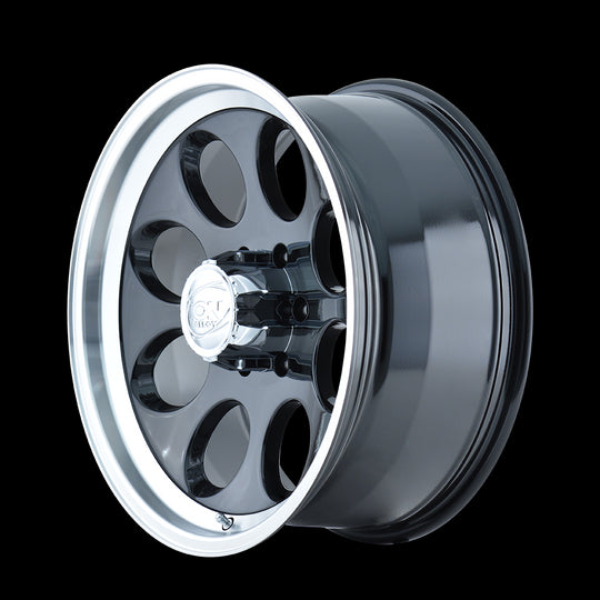 171-6885B - ION Alloy 171 16X8 5X139.7 -5mm Gloss Black Machined - ION Alloy Wheels Canada