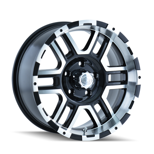 179-7881B - ION Alloy 179 17X8 8X165.1 /  ET 10mm Black and Machined - ION Alloy Wheels Canada