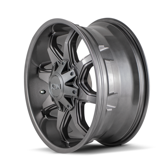 181-7952G18 - ION Alloy 181 17X9 5X127 / 5X139.7 18mm Gloss Graphite - ION Alloy Wheels Canada
