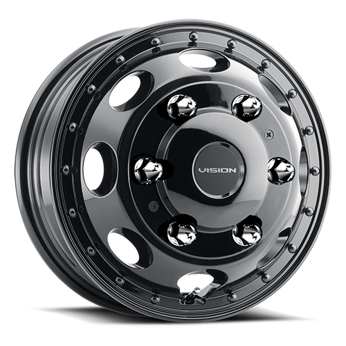 181Z6526GBF161 - Vision 181 Heavy Hauler 16X5.5 6X205 120.05mm Gloss Black - Vision Wheels Canada