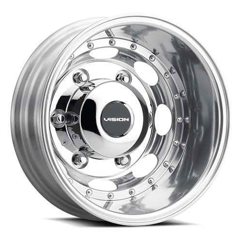 181Z6526PCCR161 - Vision 181 Heavy Hauler 16X5.5 6X205 -126.05mm Polished - Vision Wheels Canada