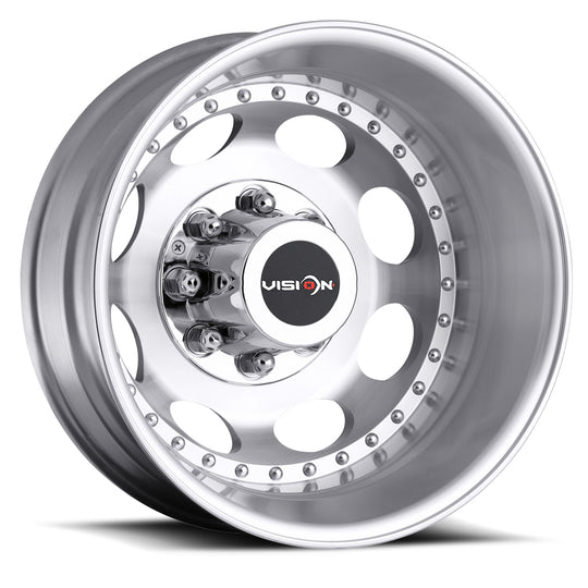 181H9679MR - Vision 181 Hauler Dually 19.5X6.75 8X210 -143mm Machined - Vision Wheels Canada