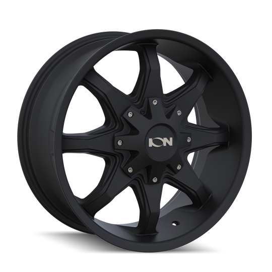 181-7952B18 - ION Alloy 181 17X9 5X127 / 5X139.7 18mm Satin Black - ION Alloy Wheels Canada