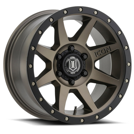 1817856350BR - ICON Rebound 17X8.5 6X135 ET 6mm Bronze - ICON Wheels Canada