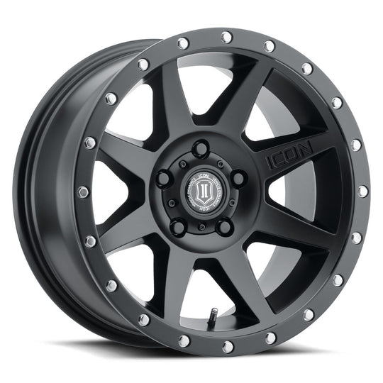 1817858547SB - ICON Rebound 17X8.5 5X139.7 ET 0mm Satin Black - ICON Wheels Canada
