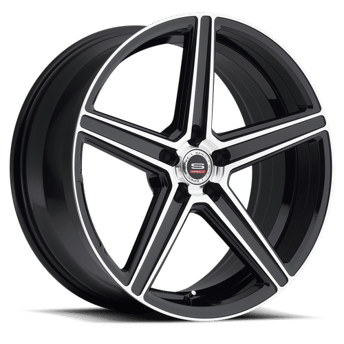 SP8221051642GBM - SPEC-1 SP-8 22X10.5 5X114.3 ET 42mm Gloss Black Machined - SPEC-1 Wheels Canada
