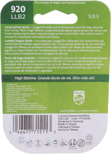 Load image into Gallery viewer, 920LLB2 Philips LongerLife Miniature 920LL - LongerLife - Twin Blister Pack Philips Bulbs