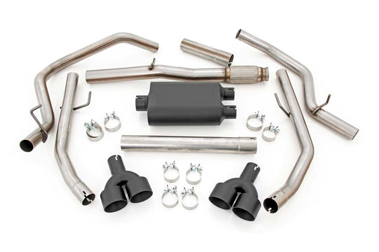 96011 Performance Exhuast - Crew/Dbl - RR Exit - Chevy/GMC 1500 (19-23) Rough Country Canada