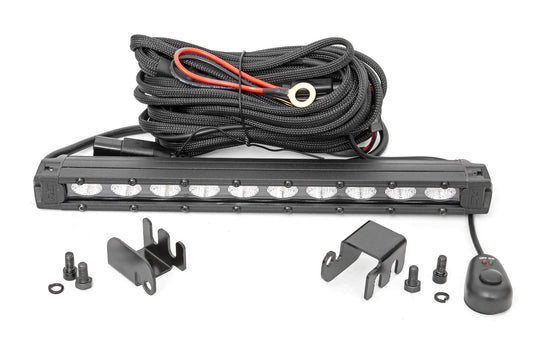 92027 LED Light - Rear Mount - 10" Black Slimline - Honda Talon (19-21) Rough Country Canada