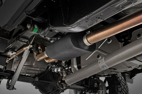 96014 Performance Cat-Back Exhaust - 6.2L - 5'8" & 6'6" Bed - Chevy/GMC 1500 (19-23) Rough Country Canada